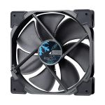 image produit Fractal Design Venturi HP-14 Noir - PWM - Fan d'ordinateur - Optimisé pour Un débit d'air élevé - LLS-Roulements - Jambes de Forme aérodynamique – 12v - 140 mm - Noir (Single)