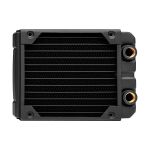 image produit Corsair Hydro X Series, XR5 Radiateur de 120 mm (Fixations Ventilateur de 120 mm, Installation Facile, Construction en Cuivre Premium, Guides de Vis de Ventilateur Inclus) Noir