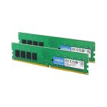 image produit Crucial RAM 16Go Kit (2x8Go) DDR4 2400MHz CL17 Mémoire de Bureau CT2K8G4DFS824A