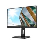 image produit AOC Moniteur Q24P2Q 60 cm (23,8 pouces) (HDMI, DisplayPort, hub USB, temps de réponse de 4 ms, 2560x1440, 75 Hz, pivot) noir - livrable en France