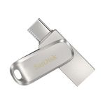 image produit SanDisk Ultra 256GB Dual Drive Luxe Type-C 150MB/s USB 3.1 Gen 1, Silver
