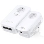 image produit CPL Tp Link Kit CPL AV1300 Gigabit WiFi AC1200 3 ports Ethernet Gigabit avec prise gigogne