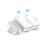 image produit TP-Link CPL 600 Mbps + CPL WiFi 300 Mbps avec Ports Ethernet, Prise CPL Kit de 3 - Etendez votre Connexion Internet dans Chaque Pièce de la Maison, TL-WPA4220T KIT