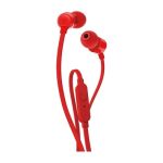 image produit JBL T160 Tune Écouteurs Intra-Auriculaires avec Microphone Filaire Rouge