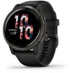 image produit Garmin Venu 2 - Montre connectée GPS multisports avec écran AMOLED, autonomie longue durée (11 jours) – Gris avec bracelet noir - Boîtier 45 mm - livrable en France