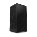 image produit NZXT H1 - Boîtier ITX à petit facteur de forme - Airfllow à double chambre - Panneau avant en verre trempé teinté - Alimentation 650W 80+ Gold intégrée, refroidisseur d'eau AIO de 140 mm - Noir - livrable en France