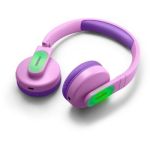 image produit Philips Casque sans Fil pour Enfants, Casque sans Fil Bluetooth pour Enfant a Volume Limité, Casque sans Fil pour Enfants, Auxtonomie de 28 Heures, Design Coloré et Léger Rose et Violet avec Lumières