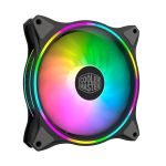 image produit Cooler Master MasterFan MF140 Halo ARGB - Ventilateurs de Boîtier 140 mm, Éclairage RGB Adressable à Double Boucle, Pales Hybrides Incurvées, Capteur Intelligent Anti-Bourrage