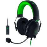 image produit Razer BlackShark V2 - Casque Gaming Esports Premium (Haut-parleurs TriForce 50mm, Microphone HyperClear Cardioïde, Réduction Passive du Bruit, Son Spatial THX) Noir-Vert