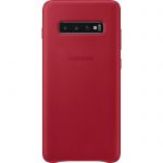 image produit Samsung Coque en cuir pour Galaxy S10+ Rouge bordeaux - livrable en France