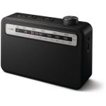 image produit Radio Portable Philips, FM/AM, Fonctionnant Ã€ L'Ã‰lectricité Ou Ã€ Piles, Design Noir Classique 210 Mm X 149 Mm X 66,3 Mm