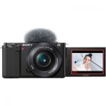 image produit Sony Alpha ZV-E10 | Appareil photo vidéo hybride APS-C  Vlog avec optique  zoom motorisée 16-50mm f/3.5-5.6 (écran orientable pour le vlogging, vidéo 4K, autofocus en temps réel sur les yeux)