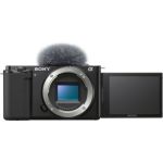 image produit Sony Alpha ZV-E10 | Caméra Vlog à objectif interchangeable sans miroir APS-C (écran pivotant pour le vlogging, vidéo 4K, mise au point automatique des yeux en temps réel) Noir - livrable en France