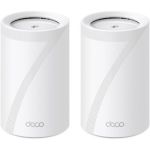 image produit TP-Link Deco WiFi 7 Mesh BE9300 Deco tri-Bande BE65(2-Pack), Port Ethernet/Fibre 2,5 Gbit/s, Vitesse WiFi jusqu'à 9 Gbit/s, WPA3, canaux 320 MHz, 6 GHz - livrable en France