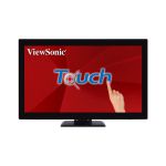 image produit ViewSonic TD2760 Moniteur à écran Tactile 27" Full HD, 10 points Touch capacitif projeté, 200 CD/m², VGA, HDMI, DisplayPort, 2 x USB, Haut-parleurs, Noir