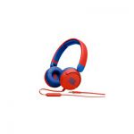 image produit JBL JR310 – Casque filaire avec micro pour enfants – Léger, confortable et pliable – Avec volume limité à 85 dB – Livré avec un jeu d’autocollants – Rouge - livrable en France