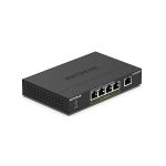 image produit Switch Non manageable Poe+ Netgear 5 Ports Gigabit Ethernet (GS305PP) - avec 4 Ports PoE @ 83 W, pour Le Bureau, Boîtier Métallique Solide sans Ventilateur, GS305PP-100PES