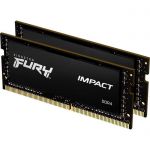 image produit Kingston FURY Impact 32GB (2x16GB) 2666MHz DDR4 CL15 Mémoire d’ordinateur Portable Kit de 2 KF426S15IB1K2/32 - livrable en France