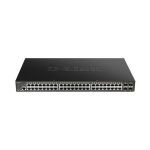 image produit D-Link DGS-1250-52X Switch Smart+ 48-Port Gigabit + 4x 10G SFP+ Idéal pour Entreprise Administration et Réseaux Gérés - livrable en France