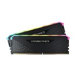 image produit Corsair Vengeance RGB RS 64Go (2x32Go) DDR4 3200MHz C16 Mémoire de Bureau (Éclairage RGB Dynamique, Temps de Réponse Serrés, Compatible avec Intel 400/500 & AMD 300/400/500 Series) Noir