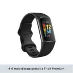 image produit Fitbit Charge 5 Activity Tracker with 6-months Premium Membership Included, up to 7 days battery life and Daily Readiness Score,Graphite/Black