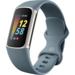 image produit Bracelet d’activité Fitbit Charge 5 Bleu acier/acier inoxydable platine