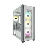 image produit Corsair iCUE 7000X RGB Boîtier Intelligent PC ATX Grande Tour (Trois Panneaux en Verre Trempé, Quatre Ventilateurs RGB de 140 mm Inclus, Gestion des Câbles Facilement, Vaste Espace Interne Blanc - livrable en France