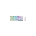 image produit MSI Vigor GK30 Combo White FR - Pack clavier VIGOR GK30 WHITE et souris Clutch GM11 WHITE - Clavier Gaming Pleine Taille, AZERTY FR - Souris Gaming Filaire, Symétrique - RGB Mystic Light