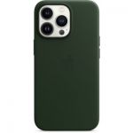 image produit Coque Apple iPhone 13 Pro Cuir vert séquoia MagSafe - livrable en France