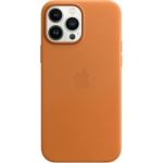 image produit Coque Apple iPhone 13 Pro Max Cuir Ocre MagSafe