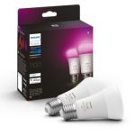 image produit Philips Hue White & Color Ambiance, ampoule LED connectée E27,Equivalent 75W, Compatible Bluetooth, Pack de 2 - livrable en France