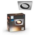 image produit Philips Hue White Ambiance MILLISKIN Spot encastré rond 1x5.5W extension - Chrome (télécommande non incluse), compatible Bluetooth, fonctionne avec Alexa, Google Assistant et Apple Homekit - livrable en France