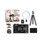 image produit [Pack] Appareil photo compact Canon Appareil Photo Compact Vlogging G7X Mark III + Halo LED + Microphone + Trépied
