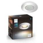 image produit Philips White Ambiance ADORE Spot encastré 1x5W extension - Chrome (télécommande non incluse), compatible Bluetooth, fonctionne avec Alexa, Google Assistant et Apple Homekit - livrable en France