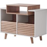 image produit Meubles hi-fi NorStone Oslo 800 Blanc et Chêne