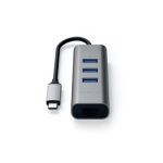 image produit Hub USB 4 en 1 Satechi Gris Sideral