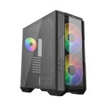image produit Cooler Master HAF 500 Boîtier Moyen Tour PC, 2 Ventilateurs 200mm ARGB pour Flux d'Air Élevé, Ventilateur GPU 120mm Orientable, Options de Refroidissement Multiples, Panneau Latéral Verre Trempé, Noir - livrable en France