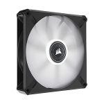 image produit Corsair ML140 LED ELITE, 140 mm PWM Ventilateur à LED (Technologie CORSAIR AirGuide, Roulement à Lévitation Magnétique, Jusqu’à 1 600 tr/min, Huit LED Ultralumineuses, Bruit Faible) Vendu Seul, Blanc - livrable en France