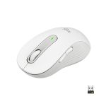 image produit Logitech Signature M650 L Souris sans fil Grande Taille - Pour Mains Larges, Pile 2 ans, Clics Silencieux, Boutons de Côtés Programmables, Bluetooth, PC/Mac/Multi-Device/Chromebook - Offwhite