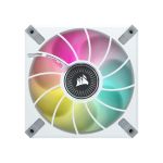 image produit Corsair iCUE ML120 RGB ELITE, 120 mm PWM Ventilateur RGB (Technologie Corsair AirGuide, Roulement à Lévitation Magnétique, Jusqu’à 2 000 tr/min, Mode Zero RPM, Bruit Faible) Paquet Triple, Blanc - livrable en France