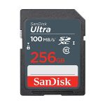 image produit SanDisk Ultra 256GB SDXC Memory Card, up to 100MB/s, Class 10, Black/Grey
