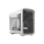 image produit Fractal Design Torrent Nano White - Clear Tint Tempered Glass Side Panel - Open Grille for Maximum air Intake - 180mm PWM Fan Included - Type C - mITX Airflow Mini Tower PC Gaming Case - livrable en France