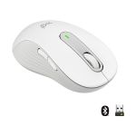 image produit Logitech Signature M650 L Left Souris sans fil - Pour Grandes Mains Gauches, Pile 2 ans, Clics Silencieux, Boutons de Côtés Programmables, Bluetooth, PC/Mac/Multi-Device/Chromebook - Blanc