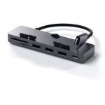 image produit SATECHI Hub À Pince USB C Pro avec Port De Données USB-C, Données USB-A 3.0, Lecteur De Cartes Micro/SD - pour iMac Et iMac Pro 2020/2019. Ne Convient Pas À L’iMac M1 2021 (Gris Sidéral)