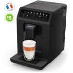 image produit Krups Machine à café grains automatique, 2 boissons simultanées, 8 boissons préréglées, Entretien facile, Plastique recyclé et recyclable, Fabriqué en France, Evidence Eco-Design EA897B10