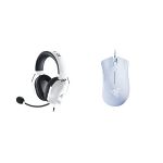 image produit Razer BlackShark V2 X - Casque Gaming Esports Multiplateforme (Haut-parleurs Triforce de 50mm, Annulation Passive du Bruit Avancée, Son 7.1 Surround, Microphone Cardioïde) Blanc