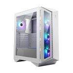 image produit MSI MPG GUNGNIR 110R WHITE Boîtier PC Midi ATX, M-ATX & Mini-ITX, Verre Trempé, 4 Ventilateurs ARGB 120mm & Contrôleur Hub, Filtre à Poussière Magnétique, Ports USB 3.2 Gen 2x2 Type-C & Gen 1 Type-A