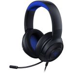 image produit Razer Kraken X pour Console - Casque Gaming Filaire pour Console (Microphone Cardioïde Flexible, Haut-parleurs de 40mm, Cable de 3.5mm, Conception Ultralégère de 250g) Noir-Bleu - livrable en France