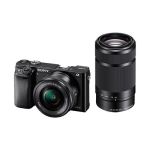 image produit Sony ILCE6000YB Appareil Photo Numérique Hybride, Capteur APSC, 24,3 Mpix, Autofocus UltraRapide, Viseur Intégré Noir + Objectif 1650 mm Rétractable + Objectif 55210 mm