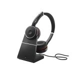 image produit Jabra Evolve 75 MS Wireless Stereo On-Ear Headset – Microsoft Certified Headphones With Long-Lasting Battery and Charging Stand – USB Bluetooth Adapter – Black